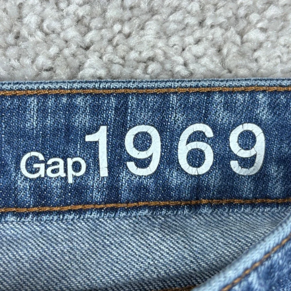 Gap 1969 Always Skinny Jeans Womens 29(Measure‎ 30) Blue Low Rise Studded
